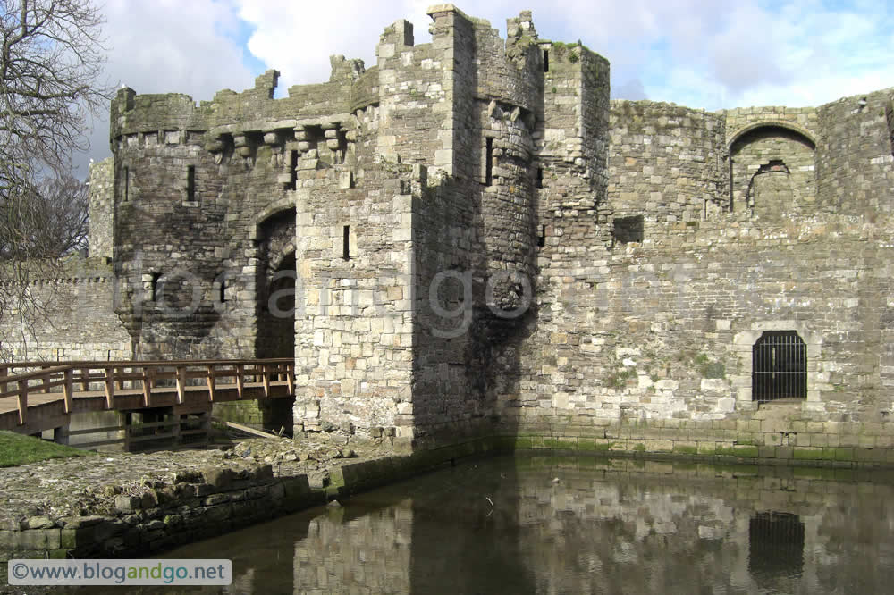 Beaumaris Castle - Main gate and tidal dock